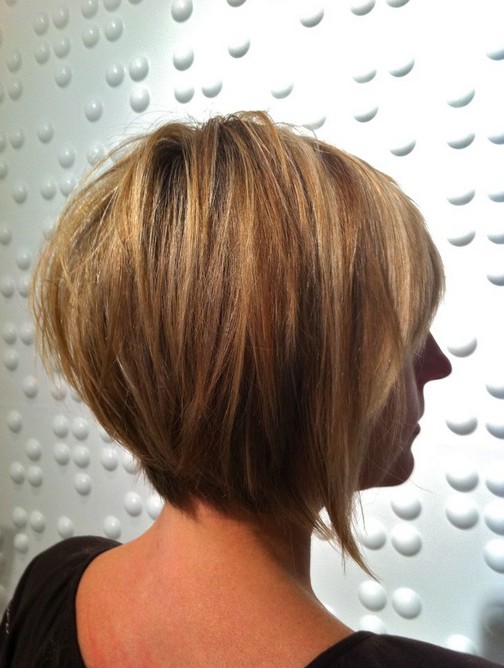 Back View Of Layered Bob Hairstyle Capellistyle 3200