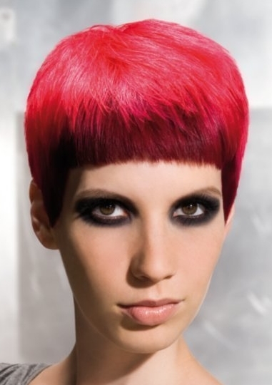 Bright Red Short Hairstyles