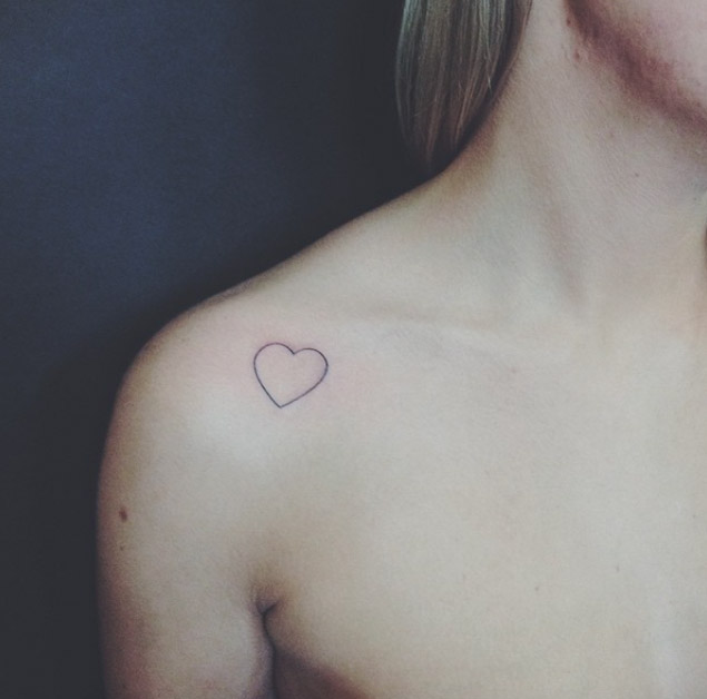 minimalist tattoo ideas heart