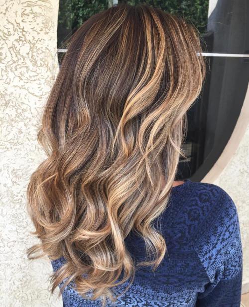 19-curly-caramel-brown-balayage-hair - CapelliStyle