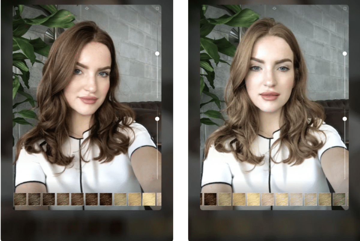 Программа меняющая цвет волос на фото