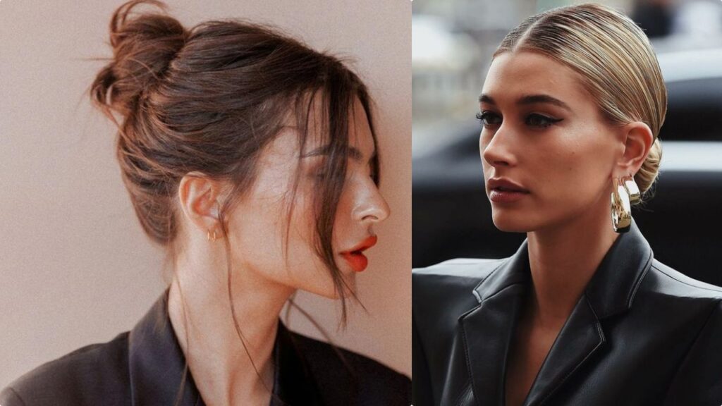 Here's how to choose the right bun type for your face shape