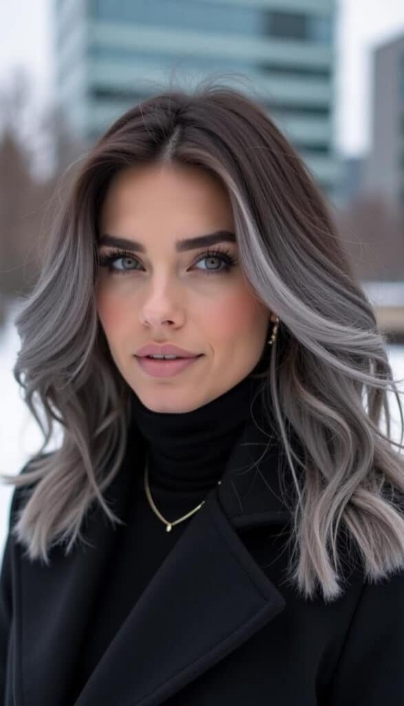 balayage grigio 