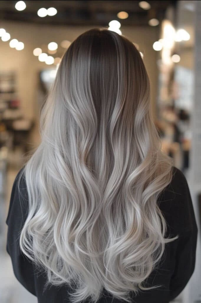 balayage grigio 