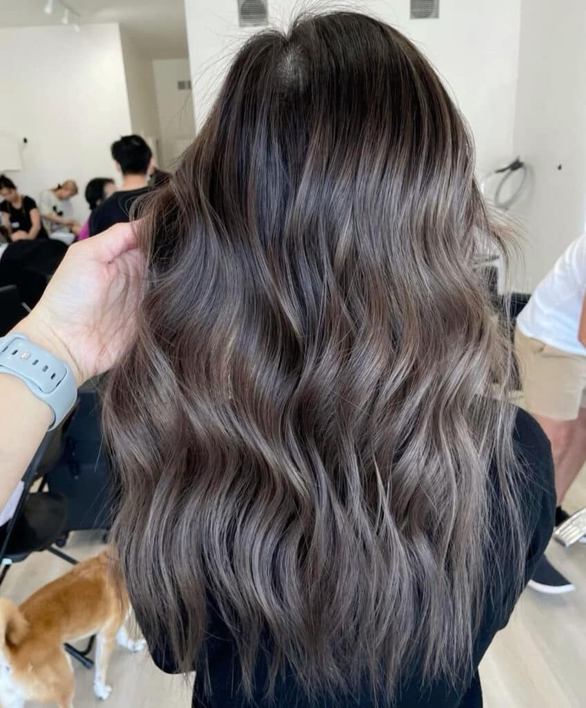 balayage grigio 